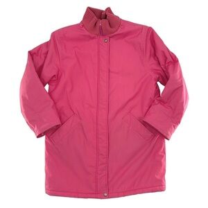 Windsor Bay 1980's Car Coat Style Pink Zip Up Jacket Size Large